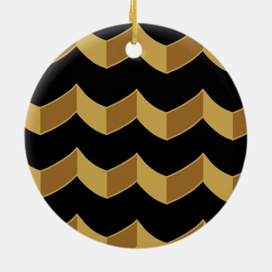 Black Gold Keramik Ornament (Hinten)