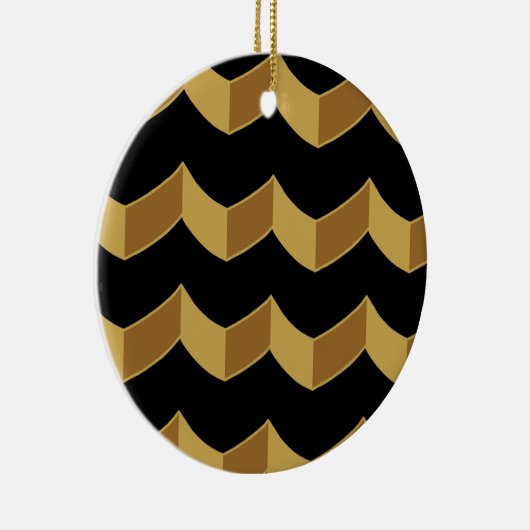 Black Gold Keramikornament (Rechts)