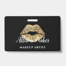 Black Gold Kiss Lips Visagist 