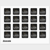 Black & Gold Lash Tech Shampoo Aufkleber | Luxus (Blatt)