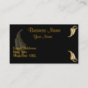 BLACK & GOLD LEAF Visitenkarte