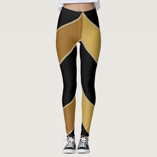 Black Gold Leggings (Vorderseite)