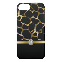 Black Gold Leopard Animal Print