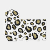 Black & Gold Leopard Cheetah Print Birthday Party Geschenkschachtel (Ungefaltet)
