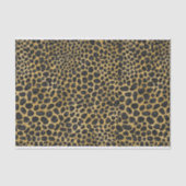 BLACK & GOLD LEOPARD PATTERN SEIDENPAPIER (Vorderseite)