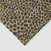 BLACK & GOLD LEOPARD PATTERN SEIDENPAPIER (Ausschnitt)