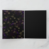 Black Gold Lila Masquerade Party Dankeskarte (Innenseite)