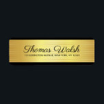 Black Gold Lines Elegantes Design<br><div class="desc">Black Gold Lines Elegantes Label Design</div>