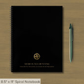 Black Gold Logo Notizblock