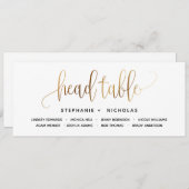 Black Gold Lovely Script Typografy Wedding (Vorne/Hinten)