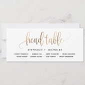 Black Gold Lovely Script Typografy Wedding (Vorderseite)