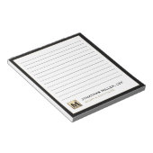 Black Gold Luxury Lined Notizblock (angewinkelt)