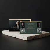 Black Gold Luxury Real Estate Agent Photo Luxe Visitenkarte