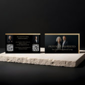 Black Gold Luxury Real Estate Agent Photo Luxe Visitenkarte