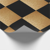 Black & Gold Luxus 2022 Geschenkpapier (Ecke)