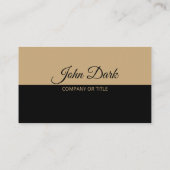 Black & Gold Luxus Real Anwesen Broker Visitenkarte (Rückseite)