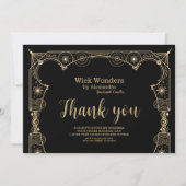 Black Gold Magic Apothecary Candle Dankeskarte (Vorderseite)