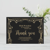 Black Gold Magic Apothecary Candle Dankeskarte (Stehend Vorderseite)