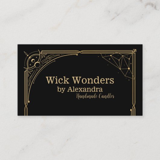 Black Gold Magic Apothecary Candle Visitenkarte (Vorderseite)