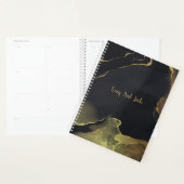 Black & Gold Marble 3 Ring Binder Planer (Anzeige)