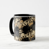 Black & Gold Marble Mug — Art Meets Elegance Tasse (Vorderseite Links)