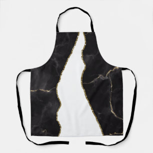 Black Gold Marmor Agate Glam Schürze