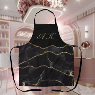 Black Gold Marmor Agate Glam Schürze