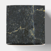 Black Gold Marmor Art Deco Hochzeit Geschenkschachtel (Oben)