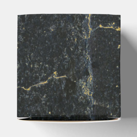 Black Gold Marmor Art Deco Hochzeit Geschenkschachtel (Oben)