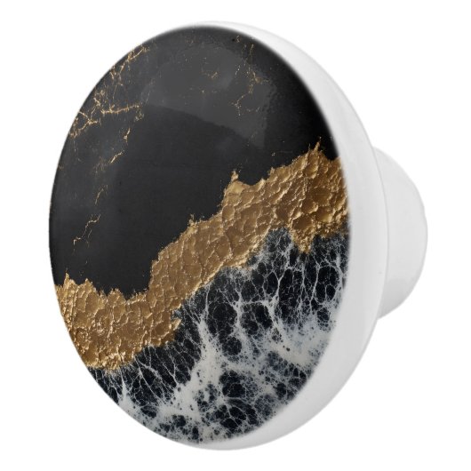 Black Gold Marmor Keramikknauf (Rechts)