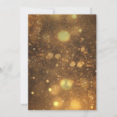 Black Gold Masquerade Geburtstagsparty Einladung (Rückseite)