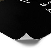 Black Gold Memorial Poster Graustufen (Ecke)