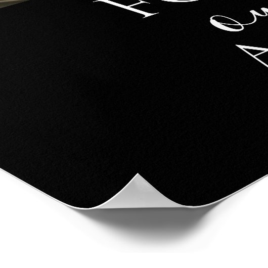 Black Gold Memorial Poster Graustufen (Ecke)