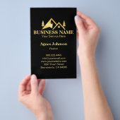 Black Gold Minimal Real Estate Agent House Flyer (Handgriff)