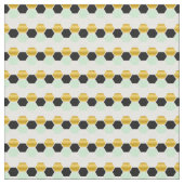 Black Gold Mint Geometric Hex Hexagramm Stoff (Nahaufnahme)