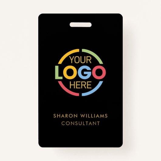 Black Gold Mitarbeiter-ID mit benutzerdefiniertem  Ausweis (Vorderseite)