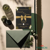 Black & Gold Moderne Elegante Hochzeitsstimmung Save The Date