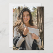 Black Gold Modernes Graduate Foto Ankündigung (Rückseite)