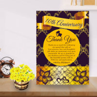 Black & Gold Modernes Spitzenherz Hochzeitstag