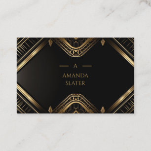 Black Gold   Modernes, teures Elegant Visitenkarte