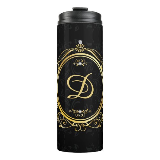 Black Gold Monogram Class Thermosbecher (Vorderseite)