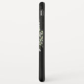 Black Gold Monogram Elegant Moderne Grüne Case-Mate iPhone Hülle (Hinten/Links)