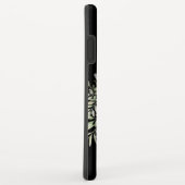 Black Gold Monogram Elegant Moderne Grüne Case-Mate iPhone Hülle (Hinten/Rechts)