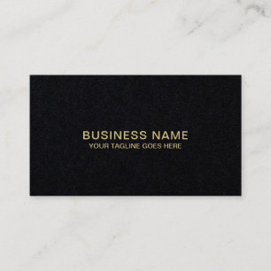 Black Gold Monogram Luxury Chic Elegant Modernes Visitenkarte