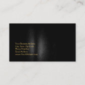 Black Gold Monogram Makeust Artist Business Card Visitenkarte (Rückseite)
