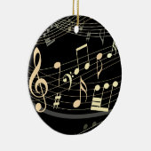 Black Gold Musical Weihnachtsschmuck Personalisier (Rechts)
