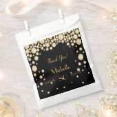 Black Gold Name danke Ihnen 80. Geburtstag Geschenktütchen (Ausgeschnitten)