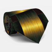 Black Gold Neck Tie Golden Lattice Krawatte (Gerollt)