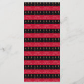 Black & Gold New Year Menu & Bubbly Champagner Menükarte (Rückseite)