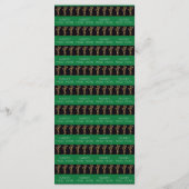 Black & Gold New Year Menu & Champagne Brillen Menükarte (Rückseite)